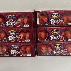 Peeps Dr. Pepper Flavored Marshmallow Chicks Limited Edition- 6 packs of 5